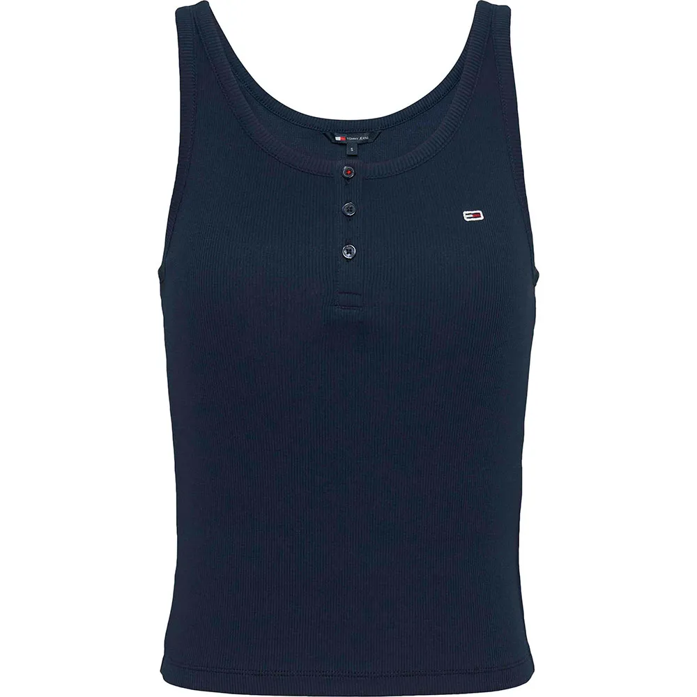 

Футболка без рукавов Tommy Jeans Button, синий