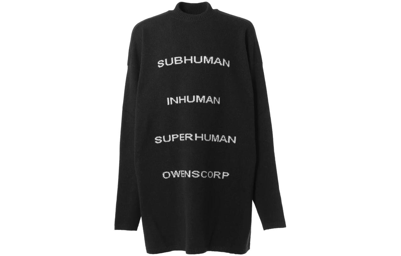 

Кашемировый свитер мужской черный Rick Owens, черный