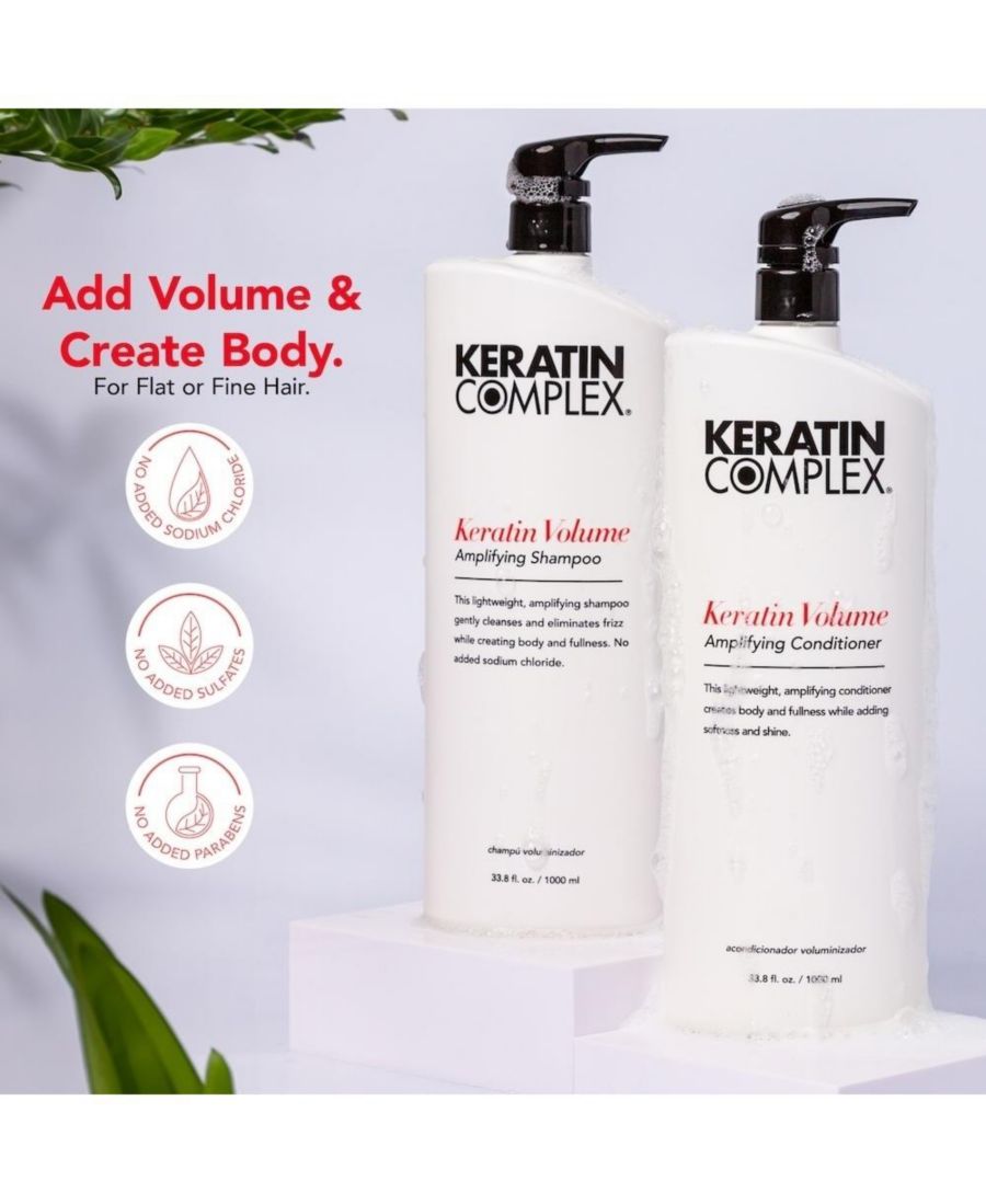 Кондиционер для придания объема с кератином, 33, 8 унции Keratin Complex, белый — фото 2