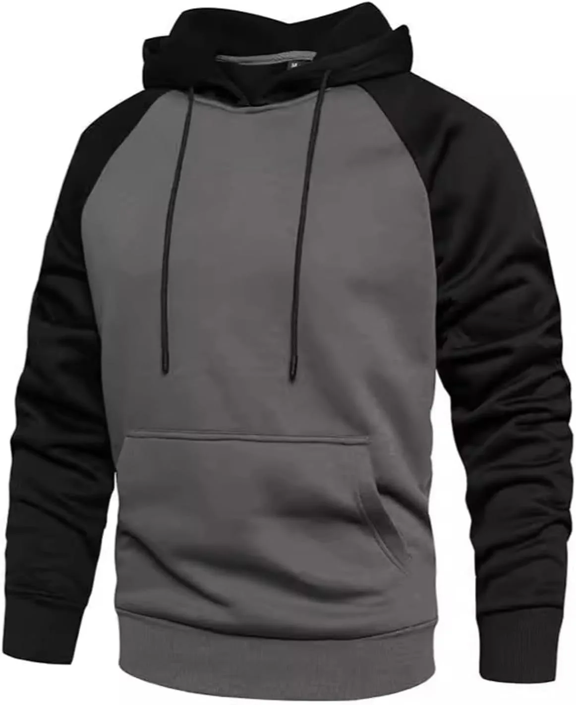Мужская толстовка с длинным рукавом Regular Fit Plus Size с потайным карманом