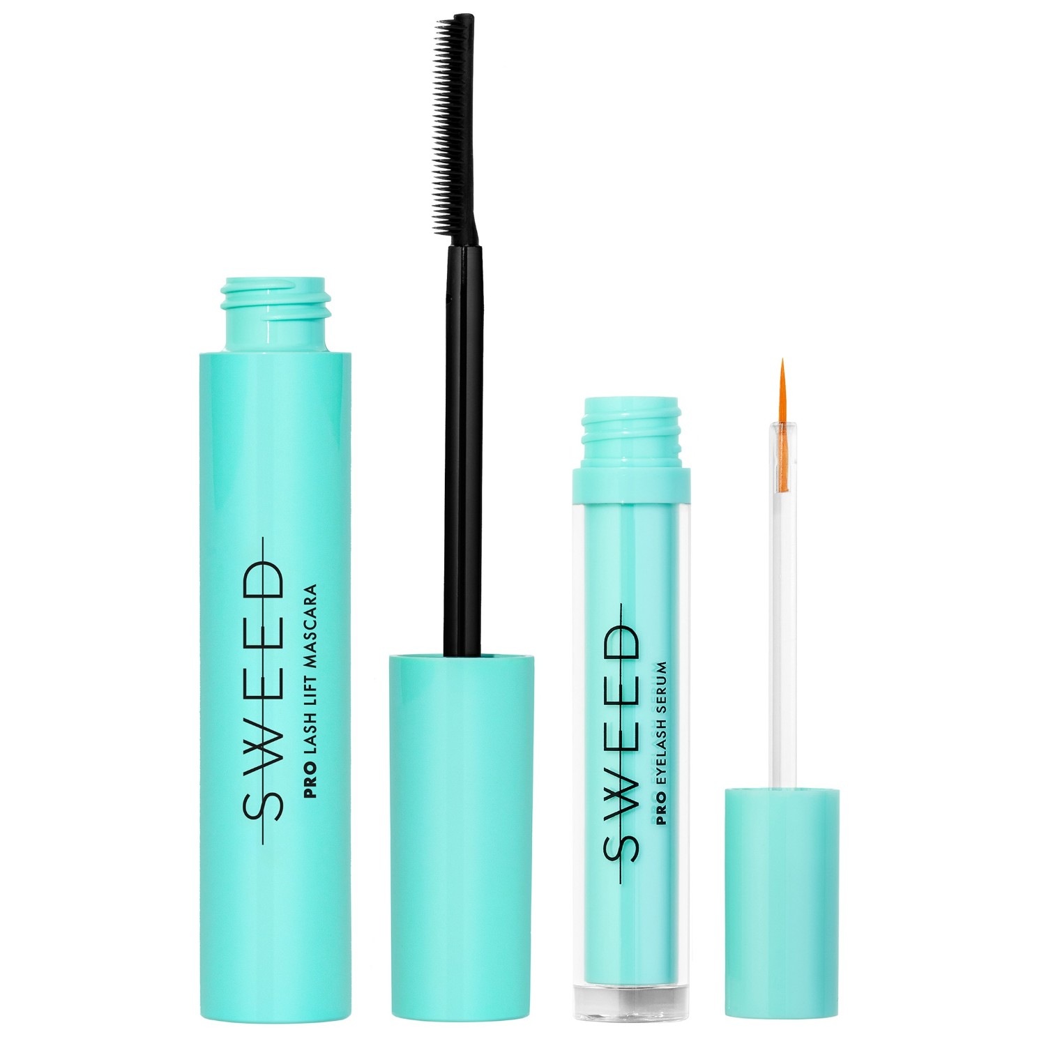 Искусственные ресницы lash lift + eyelash growth serum Sweed, объем pro lash lift mascara 7.5 мл + pro eyelash growth serum 3 мл — фото 3