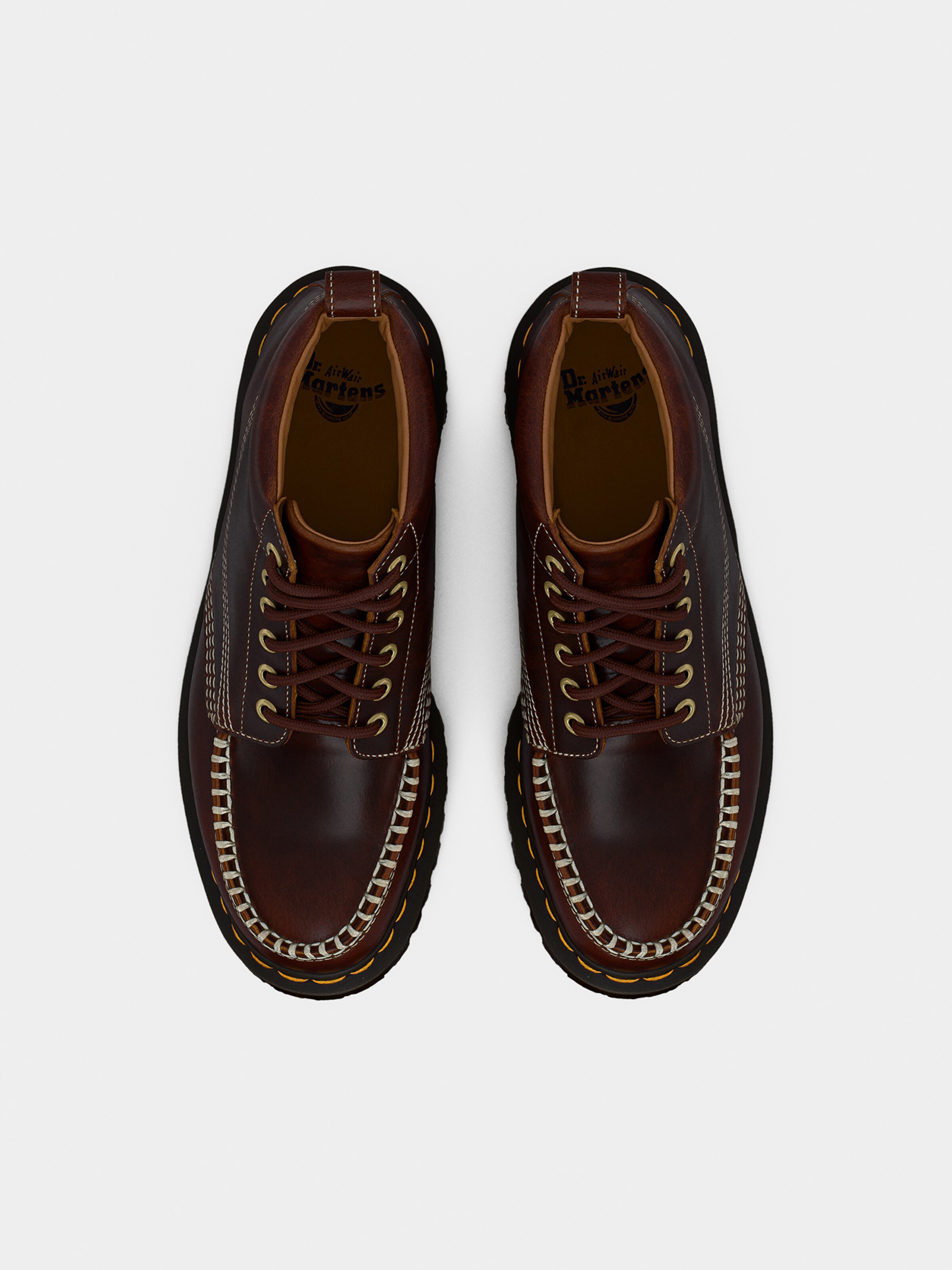 Dr. Martens Ботинки 'Lowell' на шнуровке в коричневом цвете — фото 3