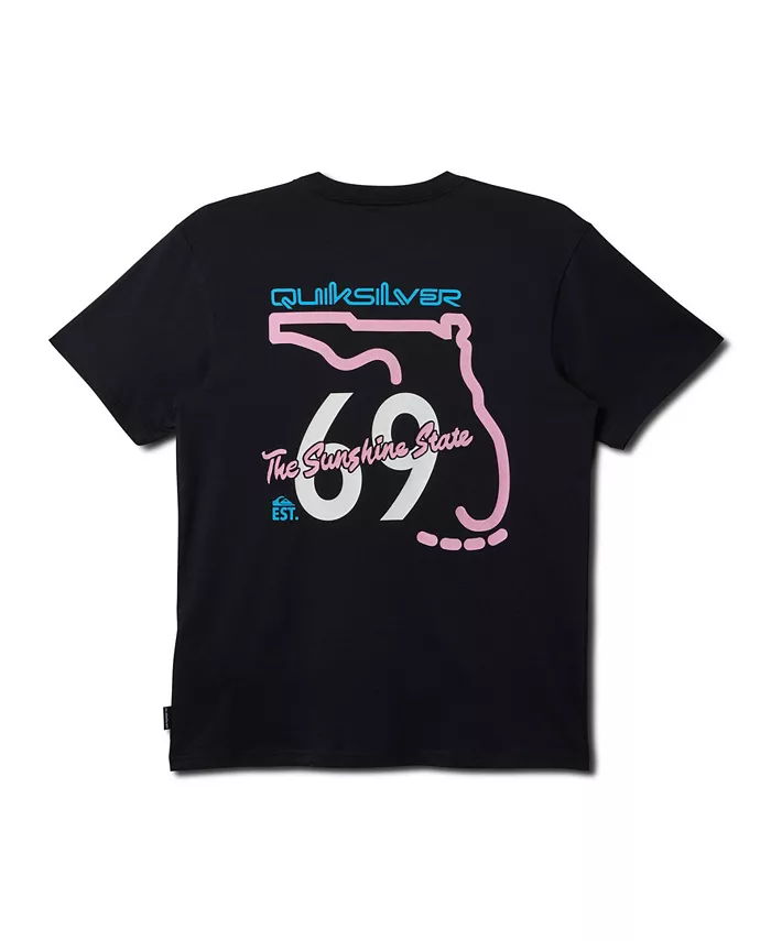 

Мужская футболка с коротким рукавом Florida Road Sign Quiksilver, черный