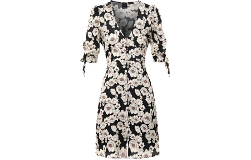 

Женское платье с коротким рукавом разноцветное PINKO, мультиколор