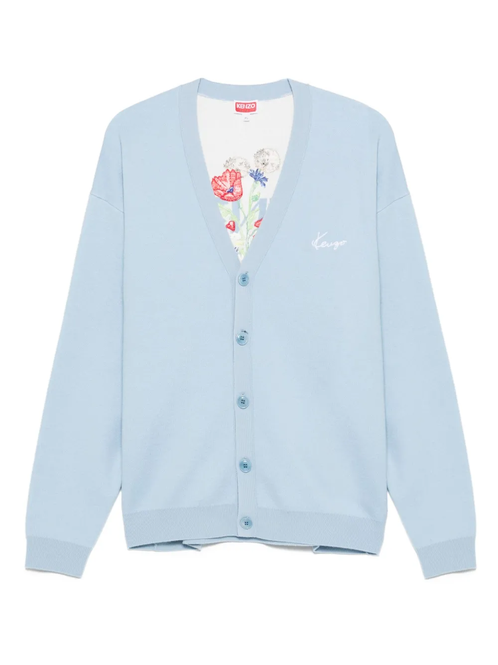 

Кардиган с вышивкой KENZO, синий