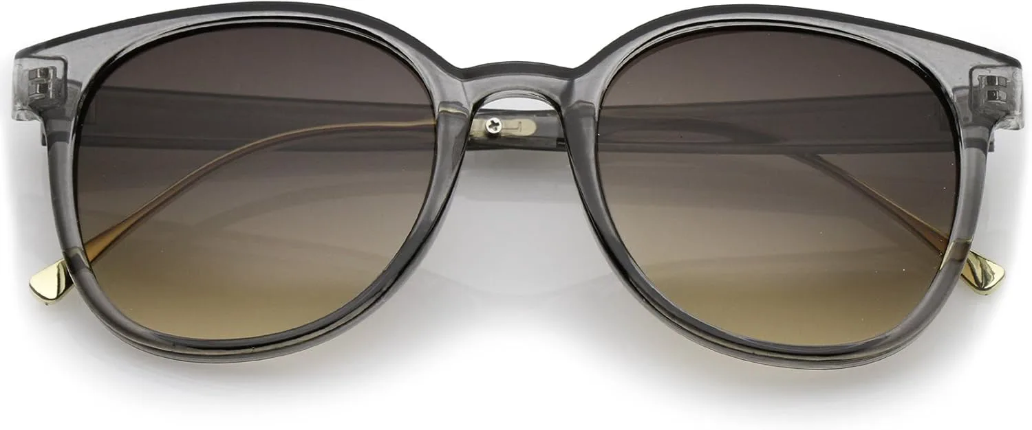 

Солнцезащитные очки zeroUV в повседневном стиле с металлическими дужками, квадратными линзами и роговой оправой, диаметр линз 52 мм, Smoke-gold / Smoke Gradient