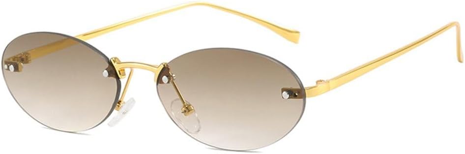 

Эллиптические безрамочные солнцезащитные очки для женщин, модный тренд, солнцезащитные очки для мужчин, очки для активного отдыха, защита от УФ-излучения UV400 KTUCN, 4