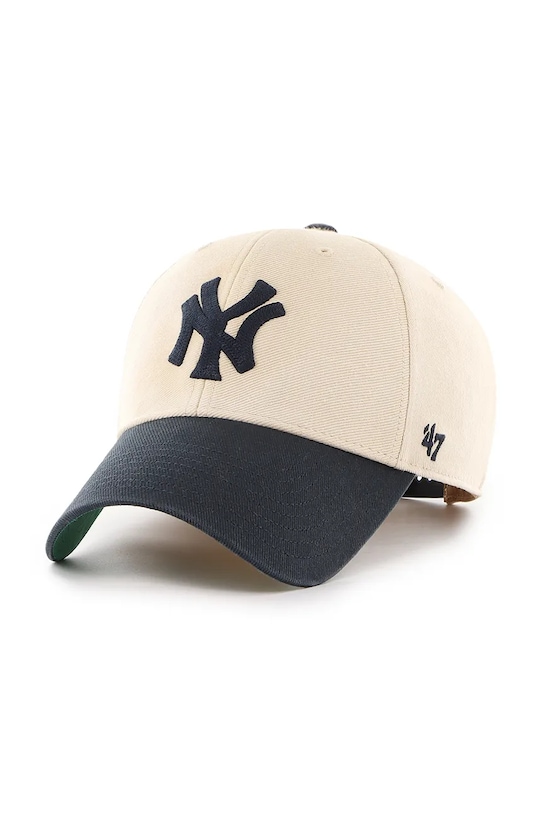 

Бейсболка с козырьком хлопковая MLB New York Yankees 47 Brand, белый