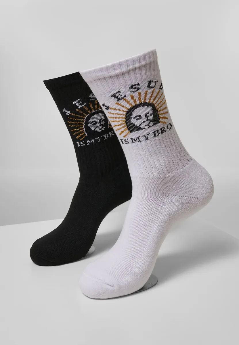 

URBAN CLASSICS Чулки " Urban Classics "Jesus Is My Bro Socks, 2 шт." (1 пара), белый