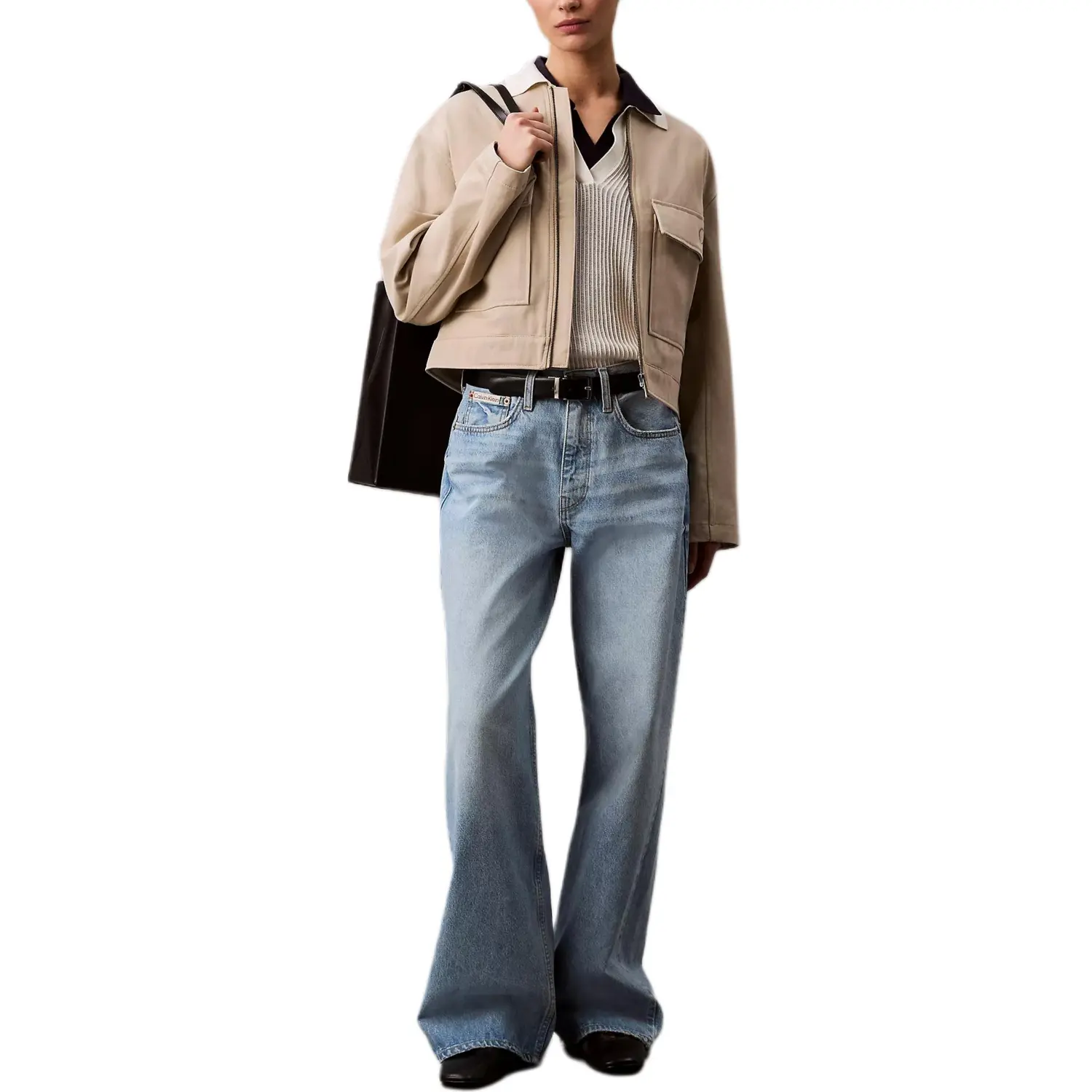 Calvin Klein Женская куртка хаки серый, Khaki Gray — фото 3
