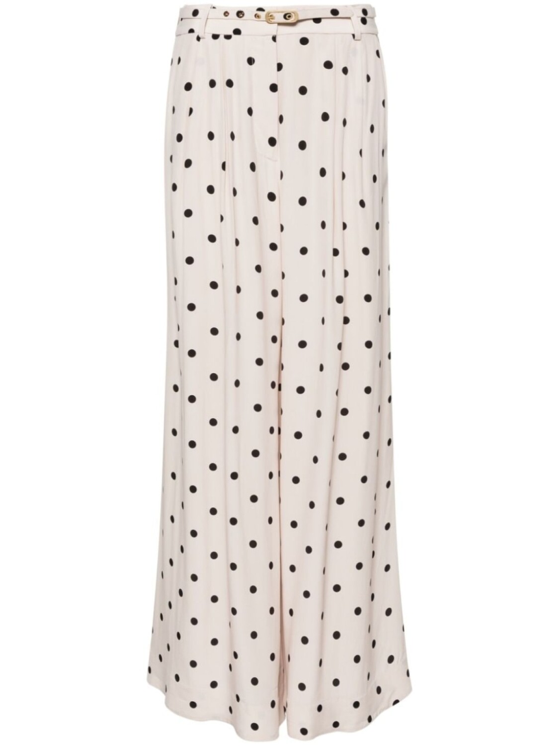 

ZIMMERMANN брюки палаццо Double Tuck в горох, нейтральный цвет