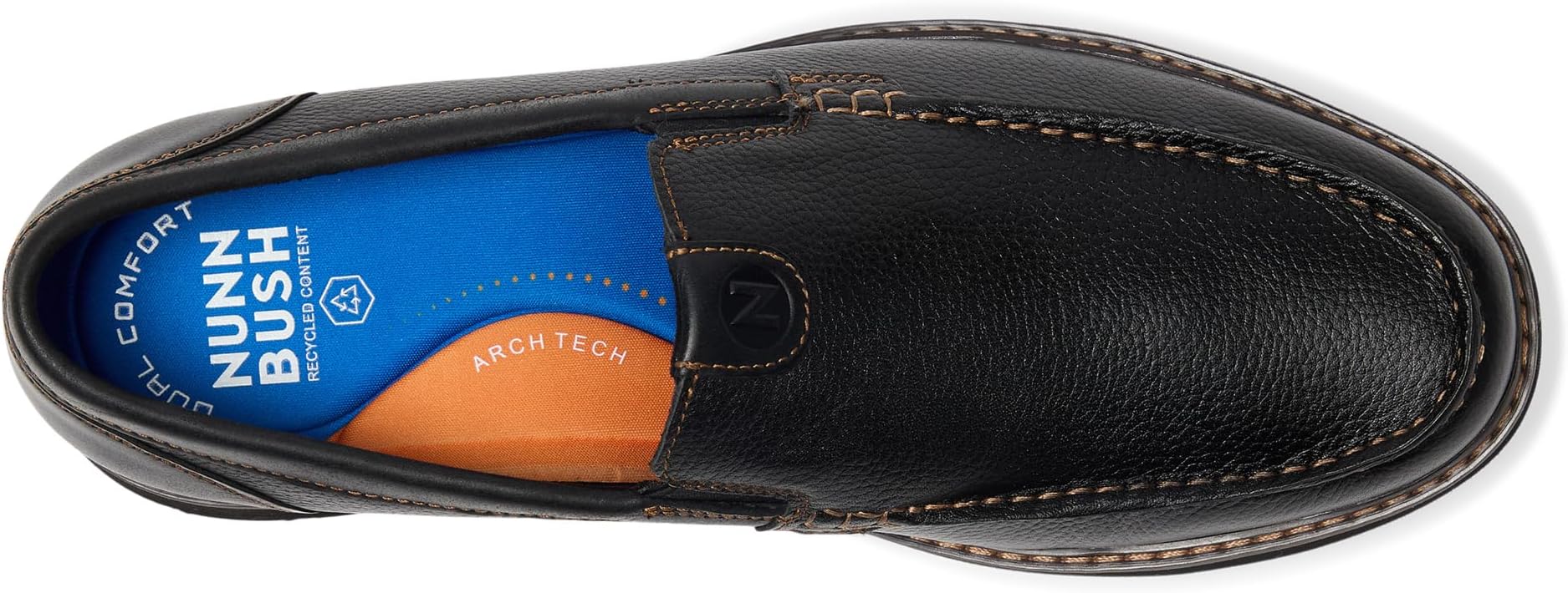 Лоферы Nunn Bush Owen II Moc Toe Venetian Loafer Lightweight and Comfortable Slip-On, черный — фото 2