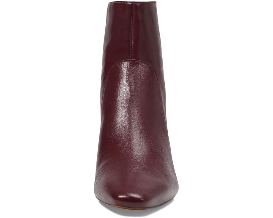 Ботинки Madewell The Dimes Kitten-Heel Boot In Crinkle Leather, цвет Deep Merlot — фото 2