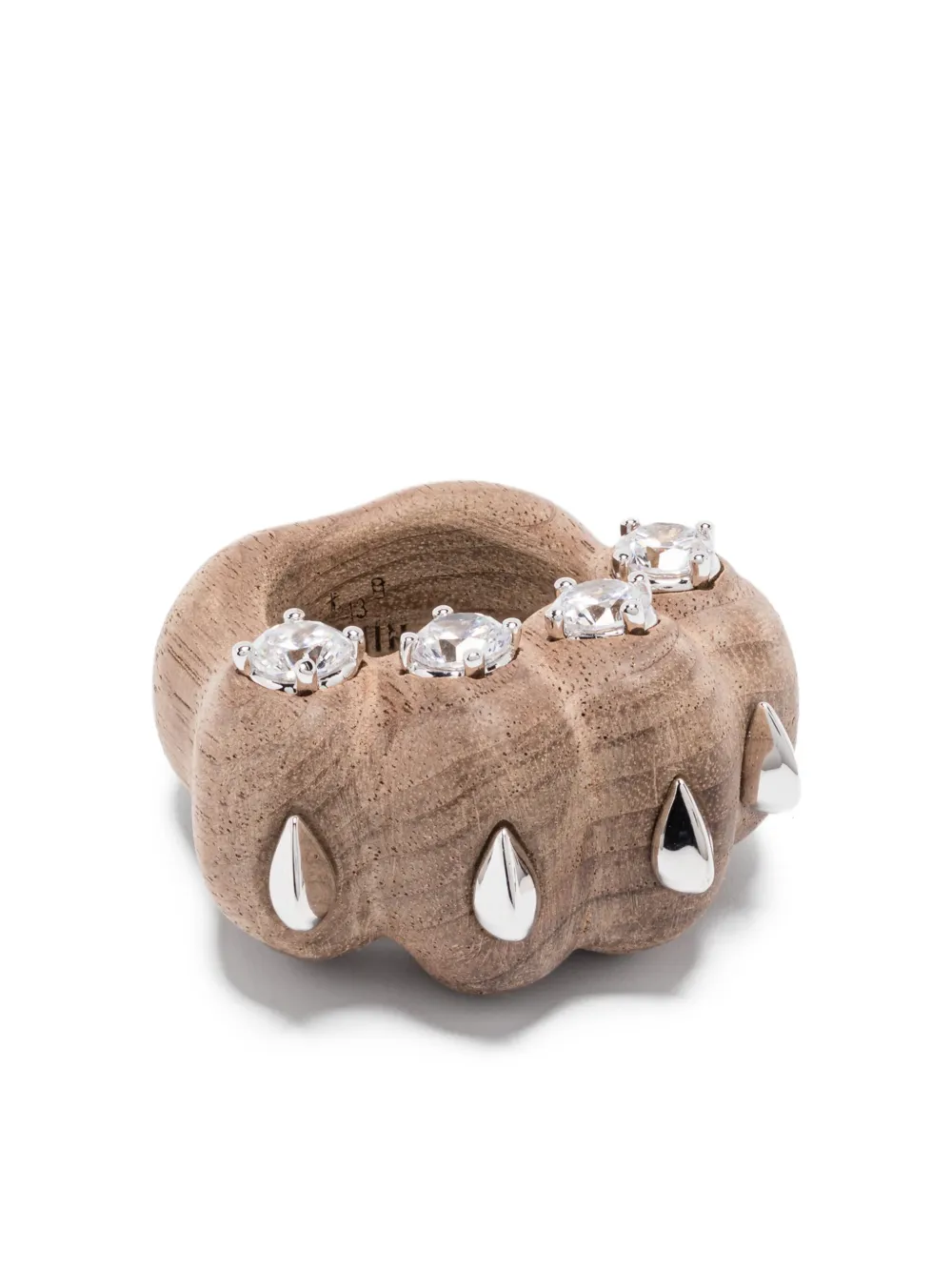 

Кольцо с кристаллами YVMIN, коричневый