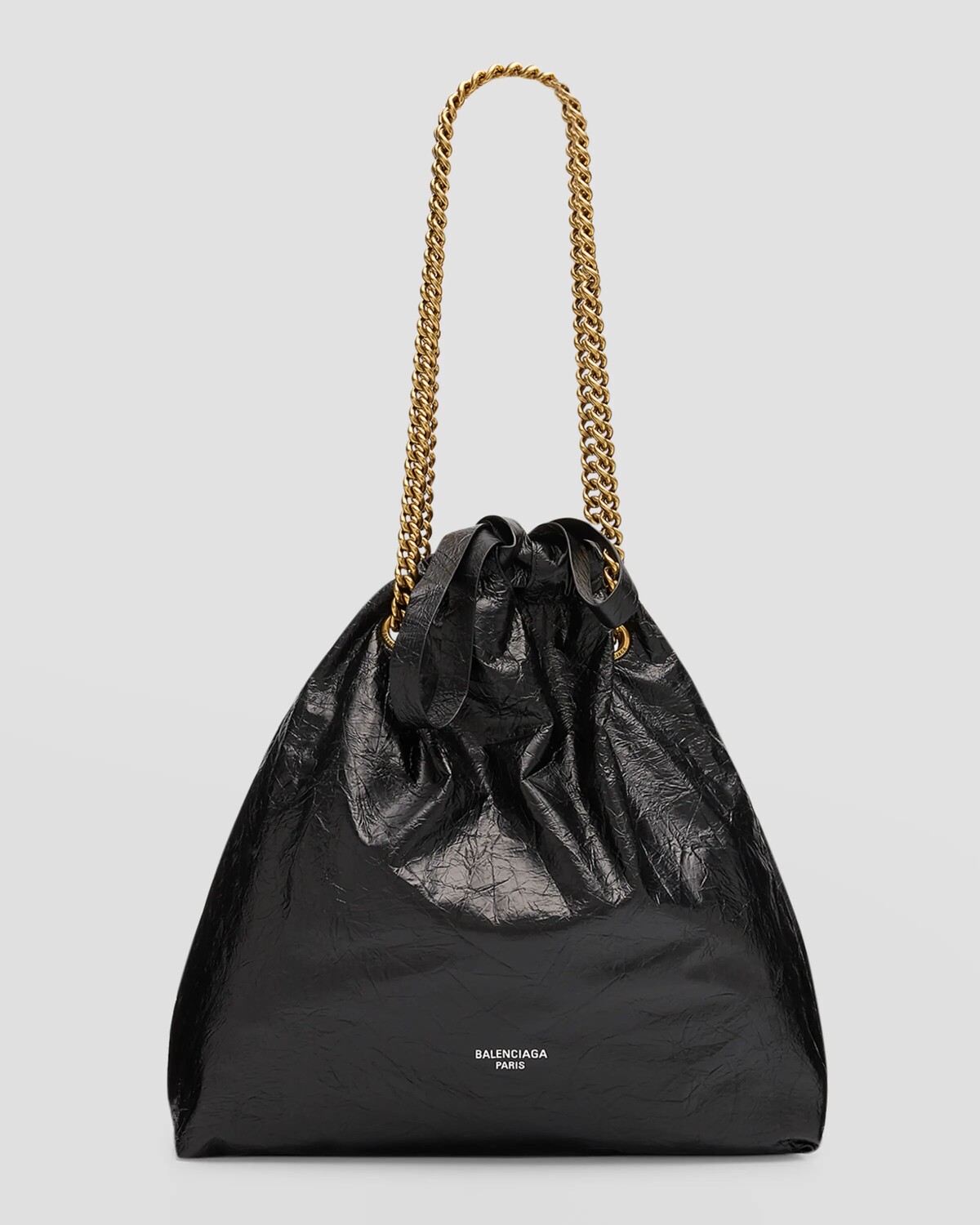 

Большая большая сумка Crush среднего размера Balenciaga, цвет 1000 Black