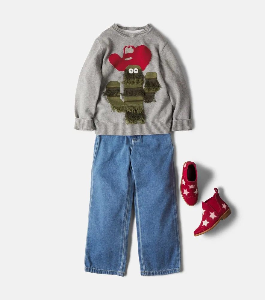 Ботинки с аппликациями Stella McCartney Kids, красный — фото 2