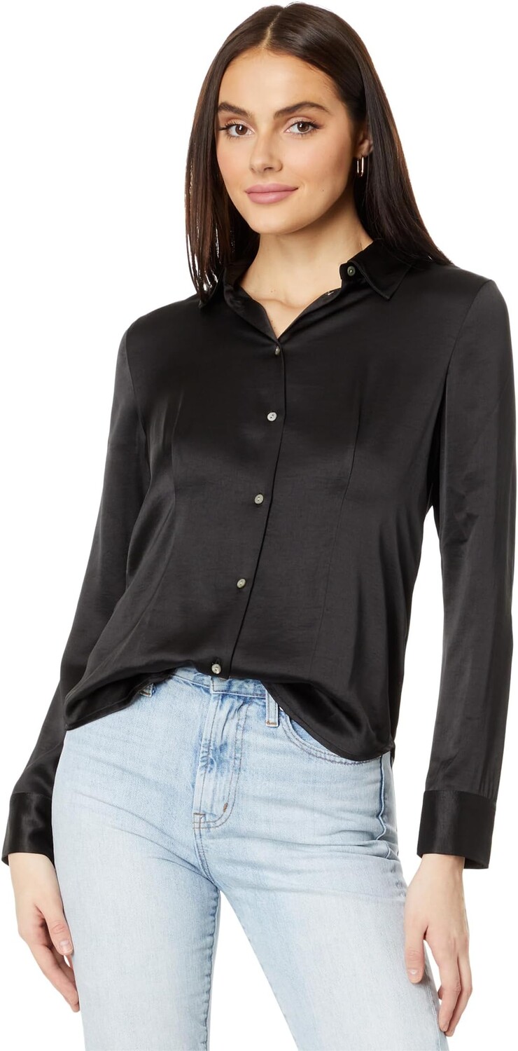 

РУБАШКА НА ПУГОВИНАХ С ДАТИКОМ ИЗ АЛАСА Madewell, цвет True Black