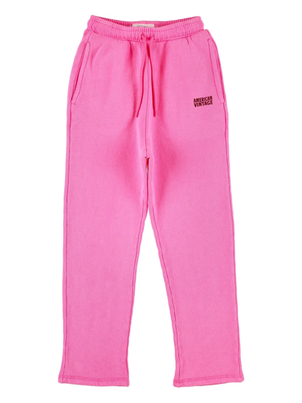 

Трикотажный спортивный костюм с вышитым логотипом и кулиской American Vintage Kids, розовый