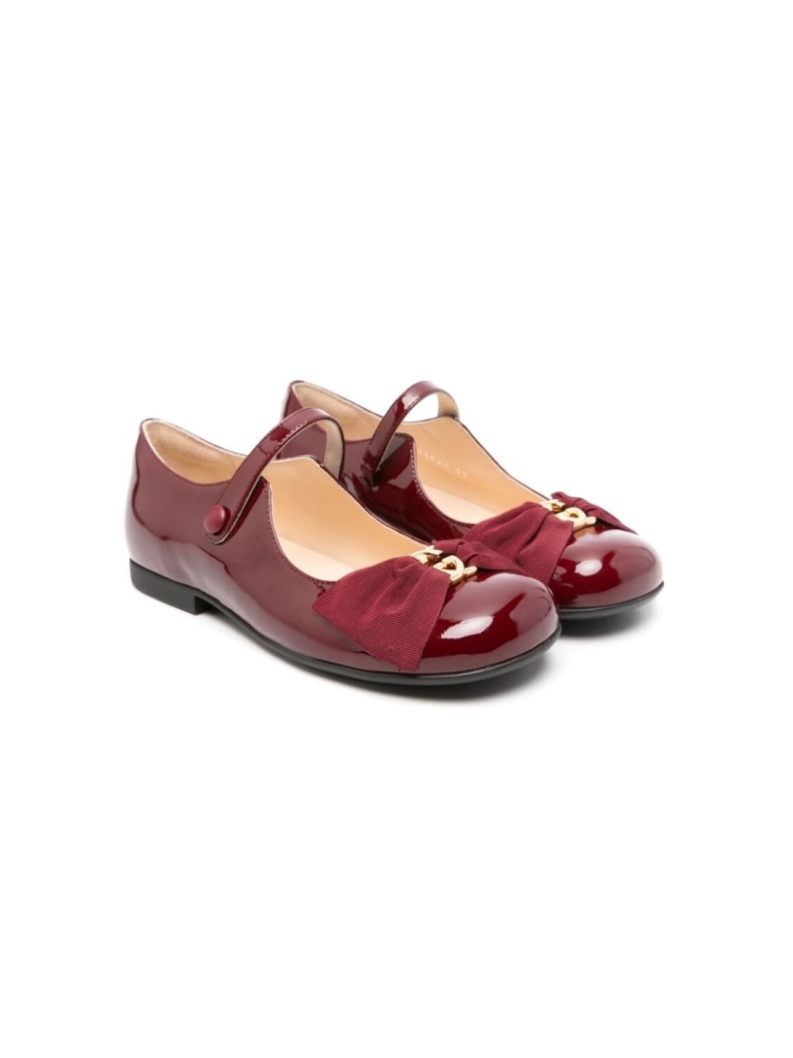 

Gucci Kids кожаные балетки, красный