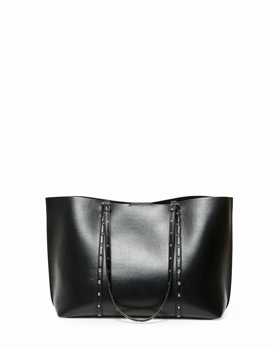 

Жесткая сумка с заклепками Sfera, черный