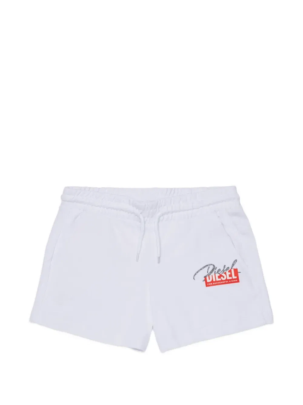 Спортивные шорты с кулиской Diesel Kids, белый