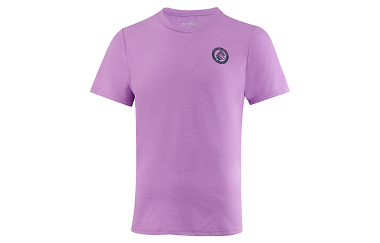 

Yonex Футболки унисекс, лавандового цвета, с круглым вырезом, умеренно прямой крой, Фиолетовый, Yonex Футболки унисекс, лавандового цвета, с круглым вырезом, умеренно прямой крой