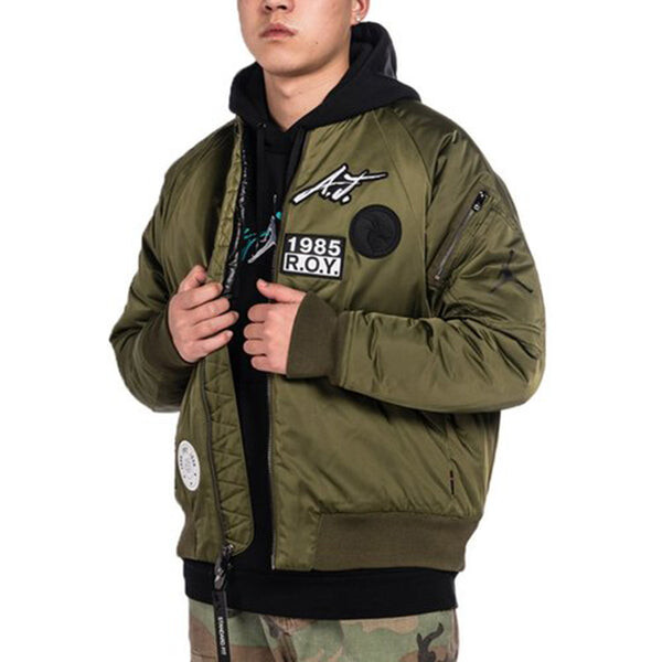 Куртка Air Jordan MA-1 aviator Jacket Sports Green, зеленый — фото 3
