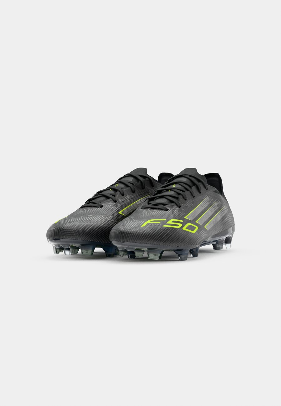 Кроссовки Adidas Performance F50 PRO FIRM GROUND FOOTBALL BOOTS, Core Black/Iron Metallic/Lucid Lemon/Black — фото 4