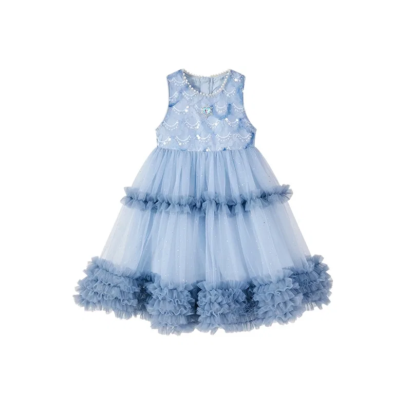Платье Frozen Series SS25 Blue для детей 3-7 лет Disney