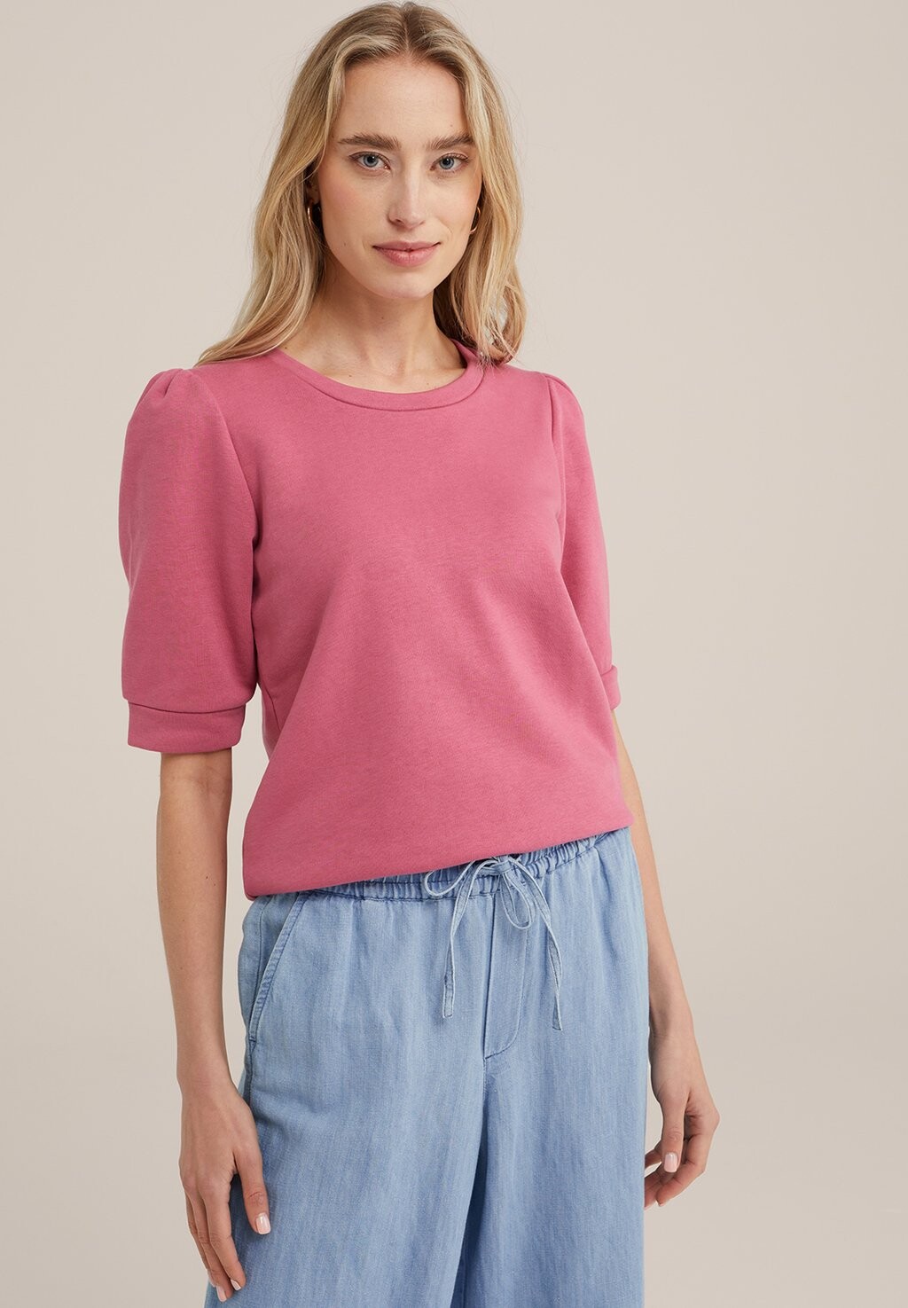 

Футболка базовая WE Fashion, цвет pink