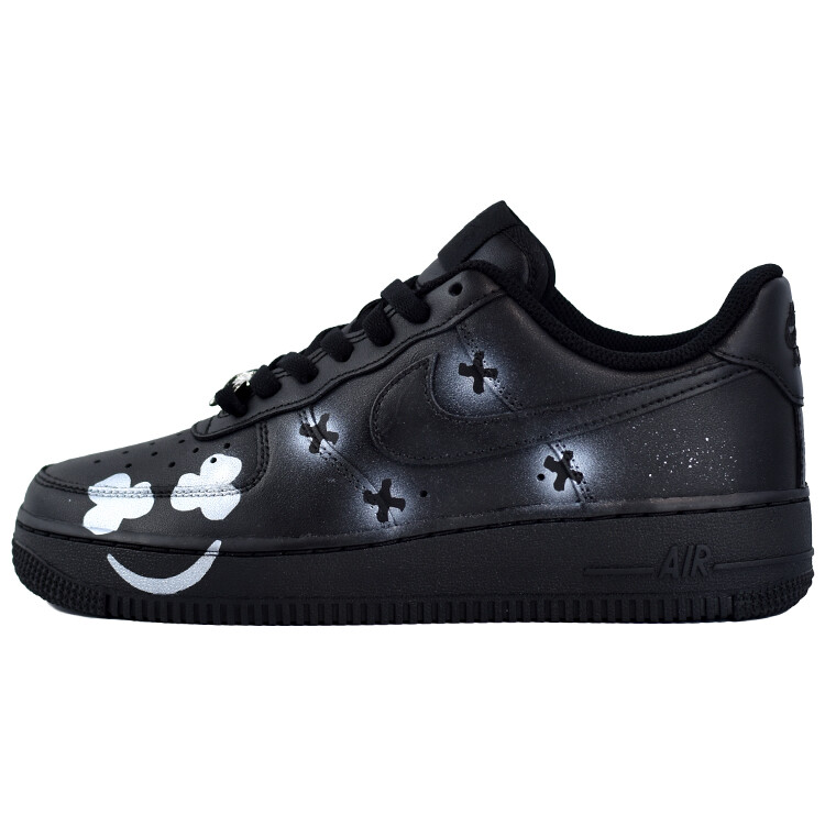 

Кроссовки Nike Air Force 1 Skateboarding Shoes Women's Low-top Black/Sliver, черный