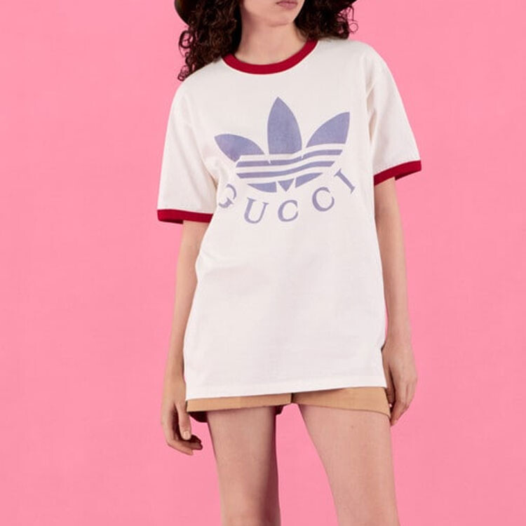 Футболка Adidas Originals X ADIDAS женская белая Gucci — фото 2
