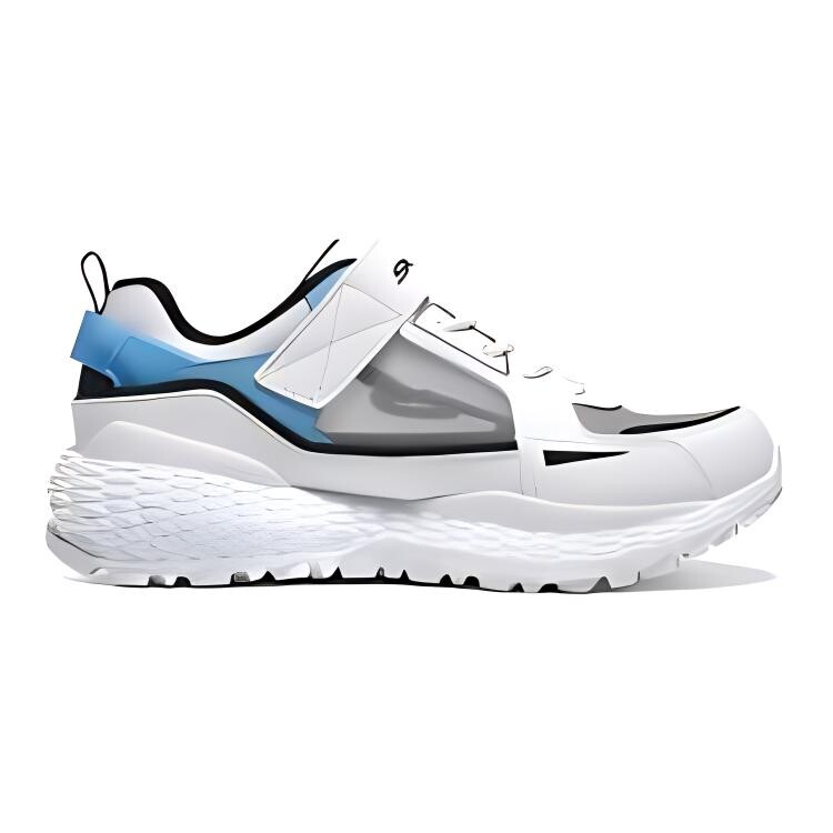 Детские кеды Детские низкие белые/синие Skechers, белый/синий — фото 2