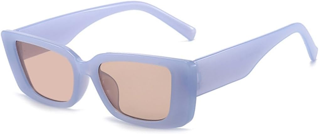 

Винтажные маленькие розовые солнцезащитные очки для женщин, роскошные дизайнерские солнцезащитные очки, женские очки телесного цвета с защитой от УФ-излучения UV400 SZVVBKK, Blue Tea