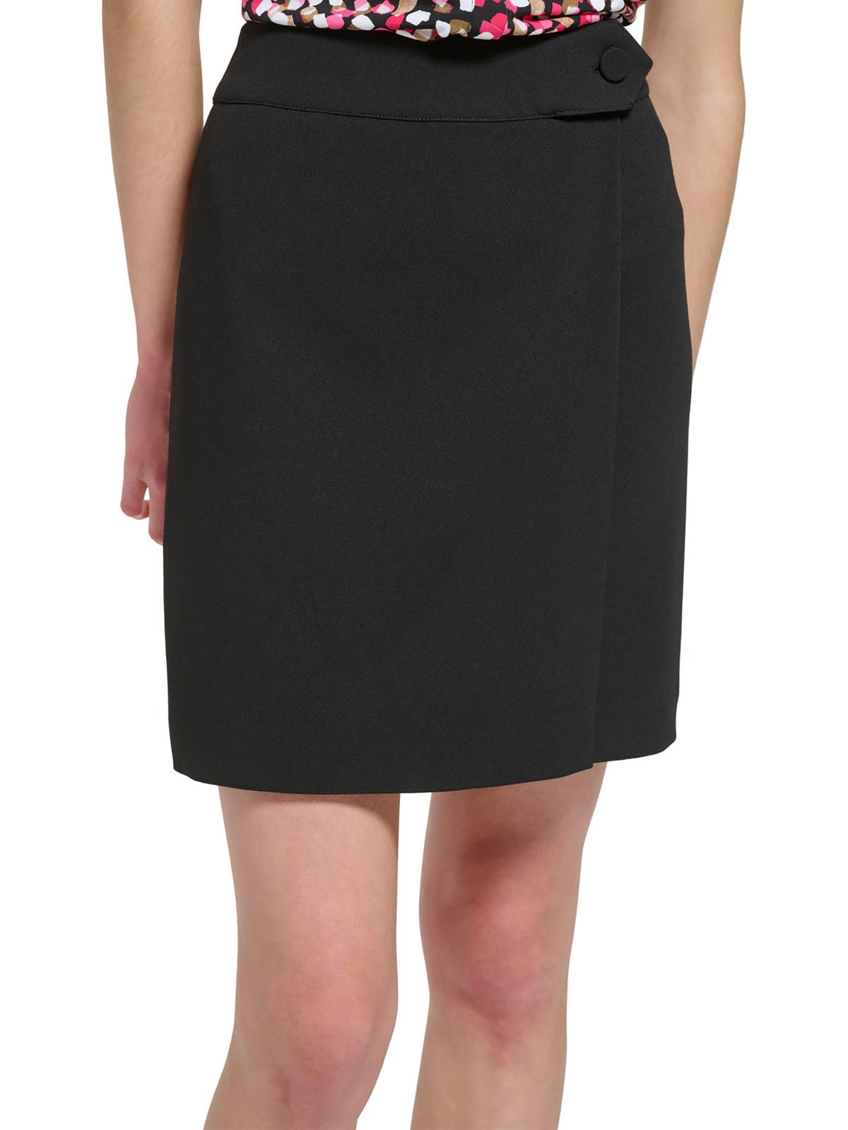 

Юбка-бандаж для женщин Petites Solid Crepe Calvin Klein, черный