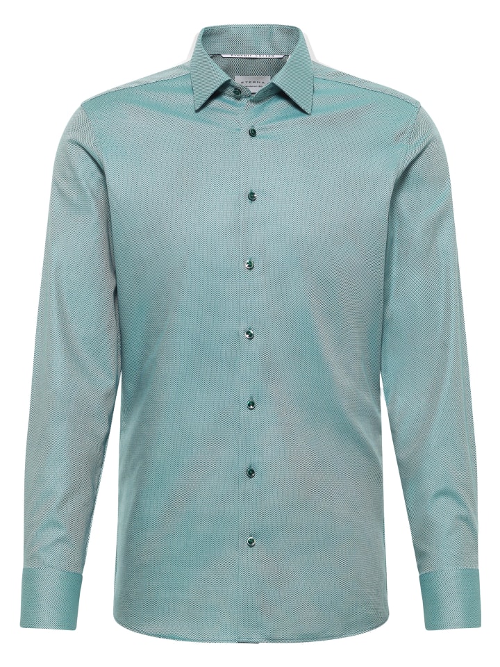 

Eterna Приталенная рубашка цвета киви