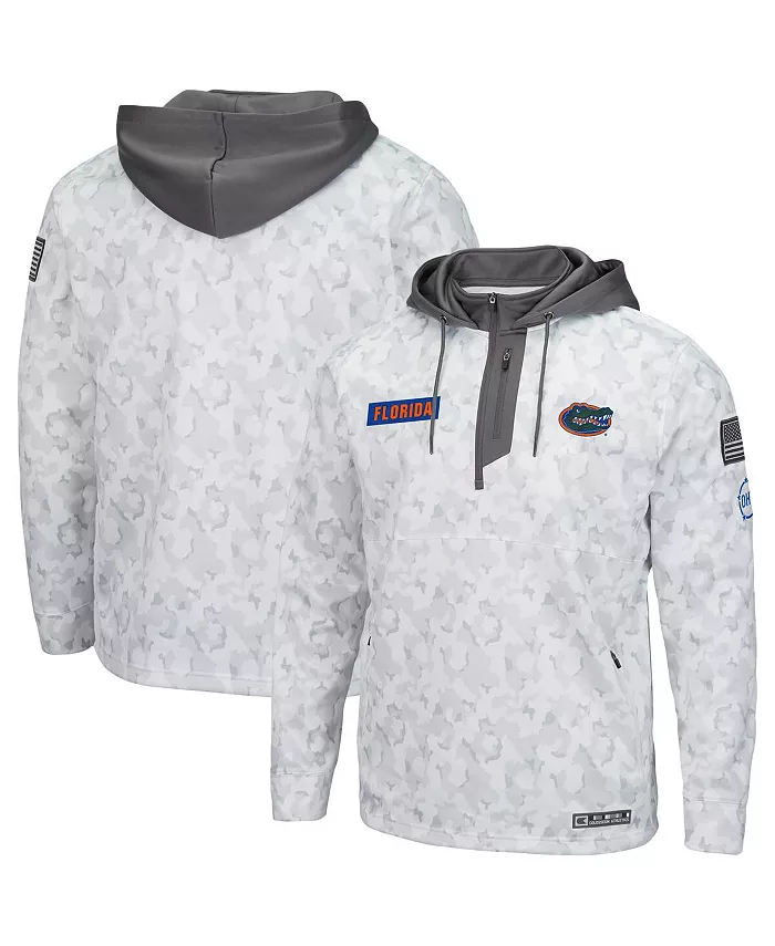 

Мужская толстовка с капюшоном Arctic Camo Florida Gators OHT в стиле милитари с застежкой-молнией на четверть длины Colosseum