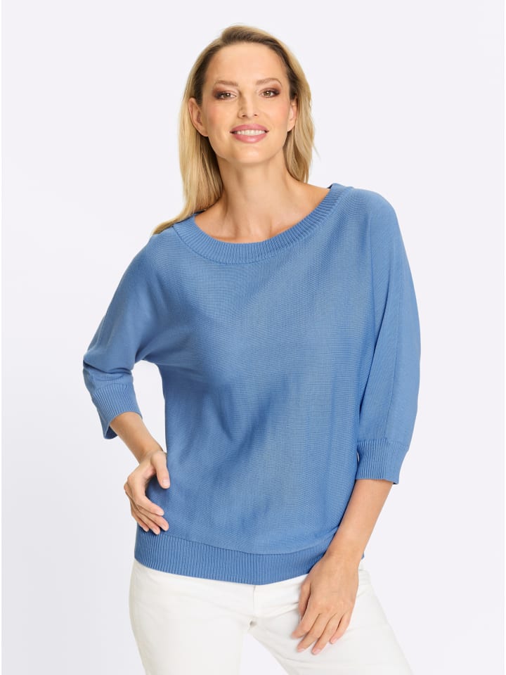 

Свитер с рукавами 3/4 небесно-голубого цвета Heine