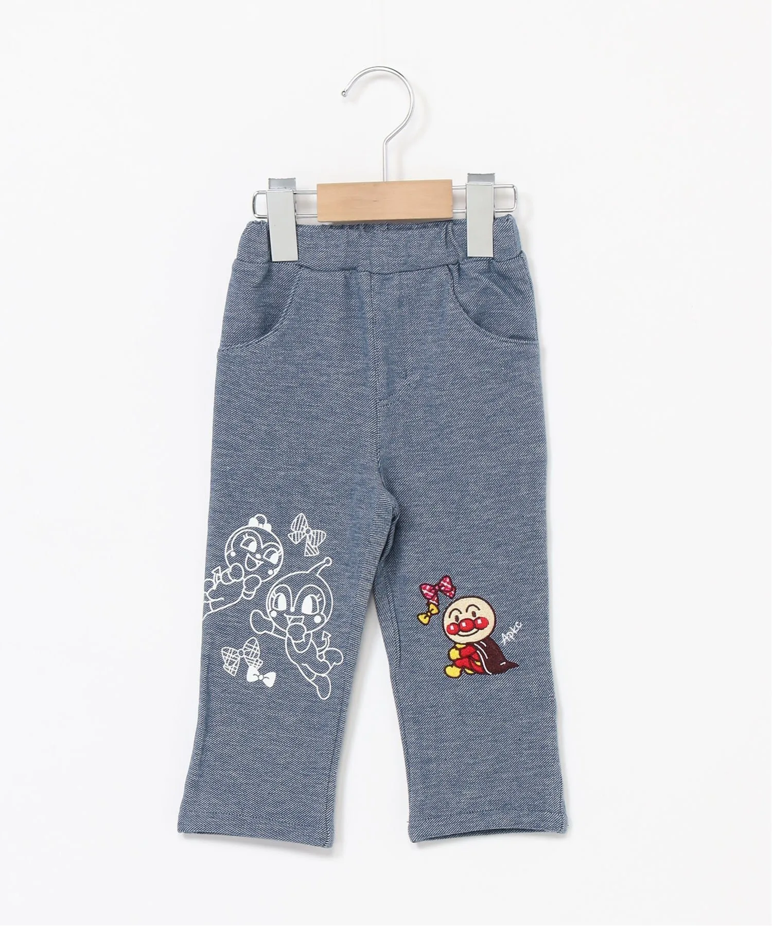 APKC/(K) Джинсовые трикотажные брюки с вышивкой Anpanman Anpanman Kids Collection, Navy — фото 2