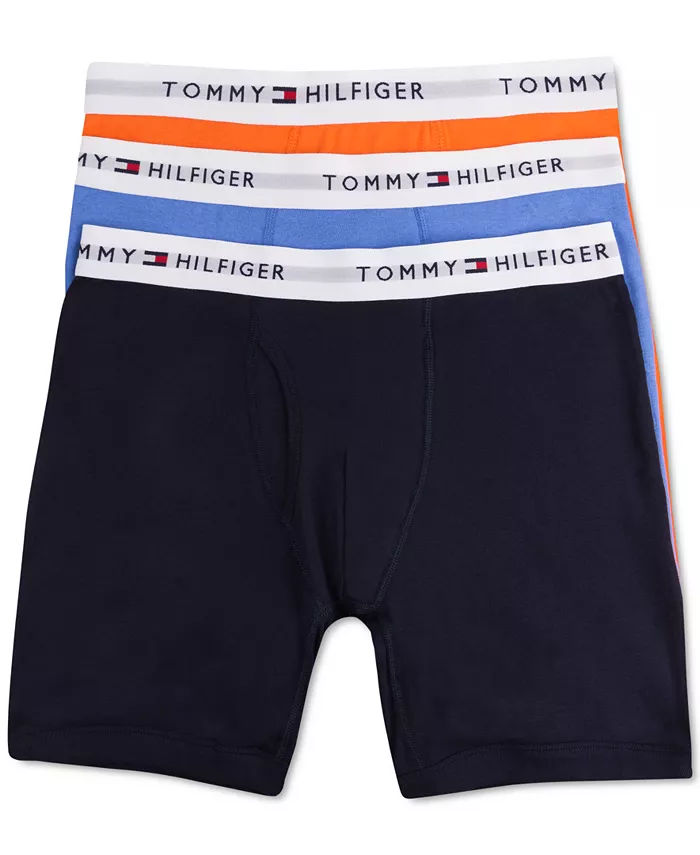 

Мужские классические боксеры из хлопка, 3 шт Tommy Hilfiger, оранжевый