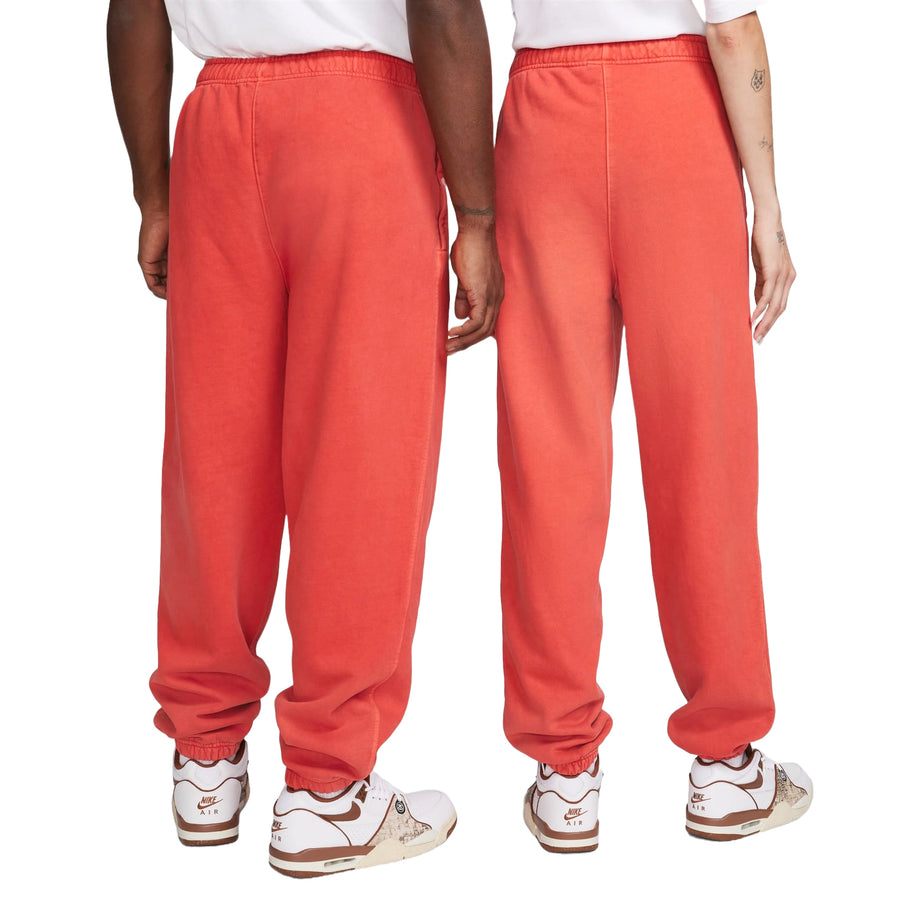 Спортивные брюки Nike x Stussy Pigment Dyed Fleece Sweatpants 'Habanero Red', оранжевый — фото 2