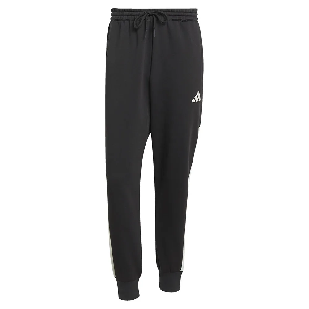 Брюки adidas Seasonal Essentials Colorblock, черный — фото 3