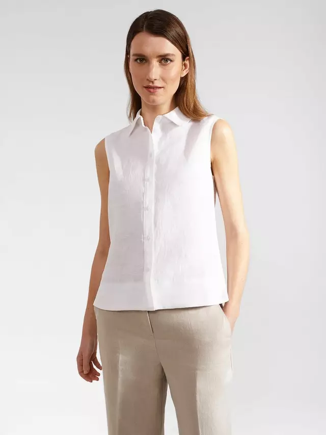

Топ Hobbs Hobbs Salem Linen Sleeveless, белый