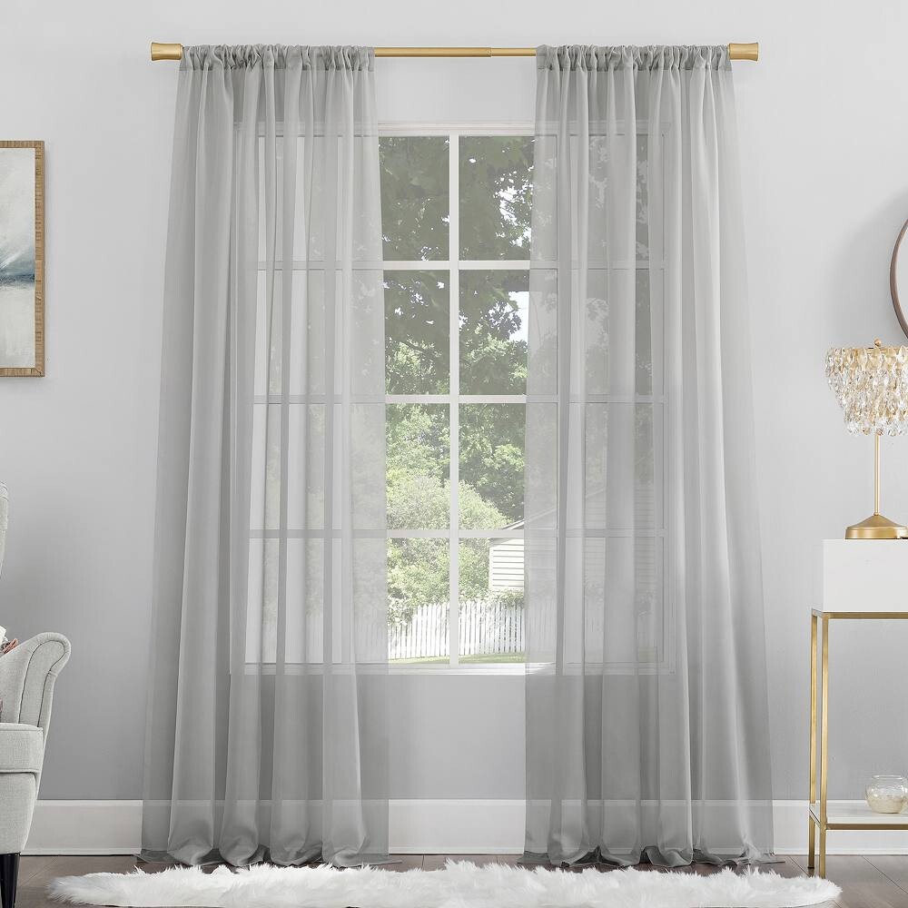 

№ 918 Прозрачная вуаль Mallory с карманом для одинарной шторы No. 918, цвет Silver