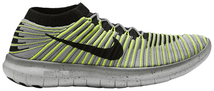

Кроссовки Nike Free RN Motion Flyknit 'Wolf Grey Volt', серый