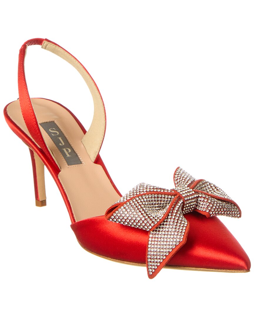 Туфли-лодочки SJP by Sarah Jessica Parker Emmanuel 70 Satin Slingback, красный