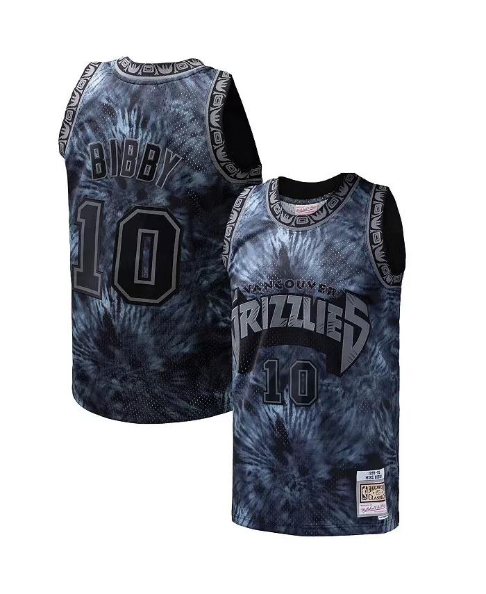 

Мужская баскетбольная майка Mike Bibby Vancouver Grizzlies Hardwood Classics 1998/99 в стиле тай-дай, модель Swingman Mitchell & Ness