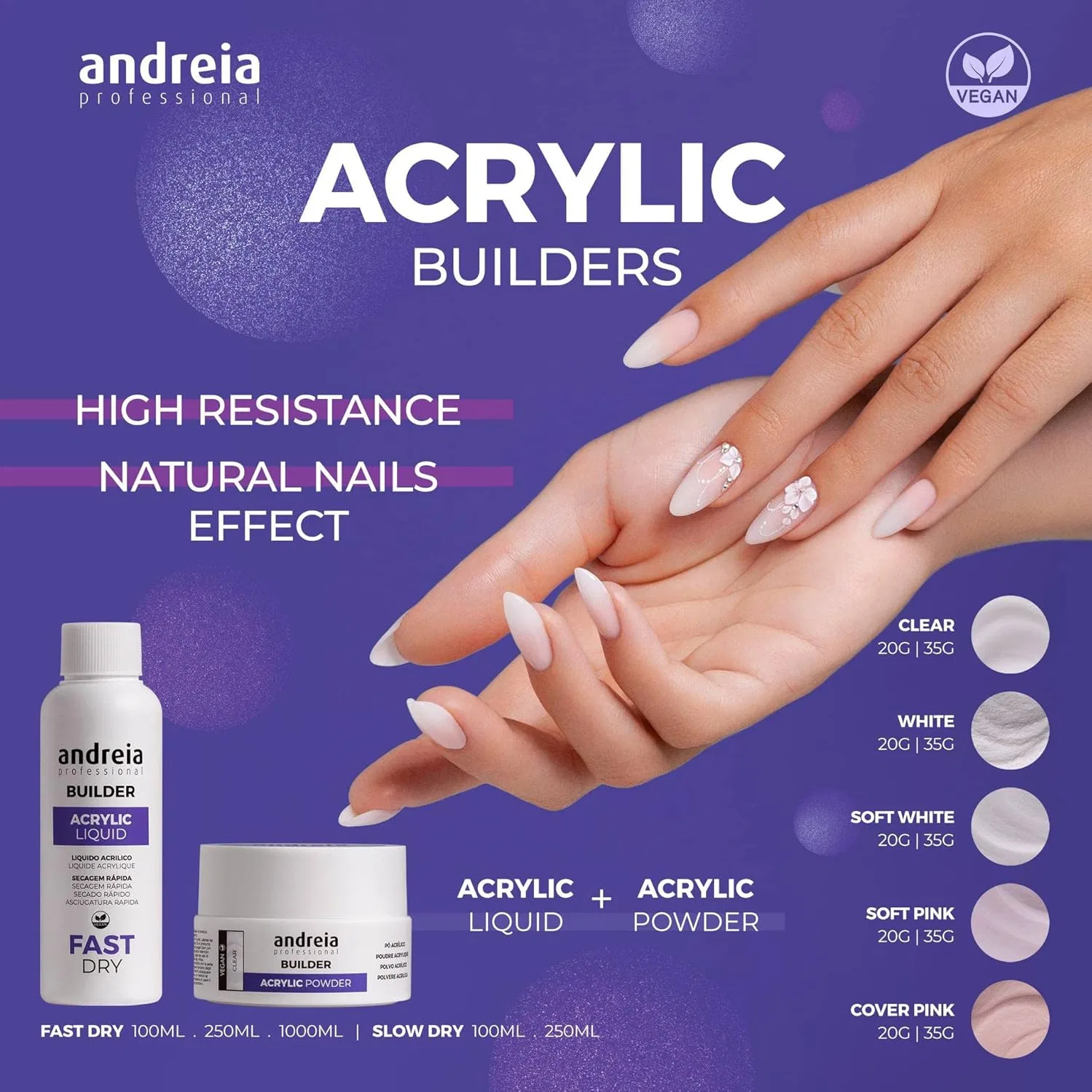Профессиональный акриловый мономер «Fast Dry» от Andreia Professional, 250 мл ‎Andreia, Quick Drying Liquid 250Ml — фото 2