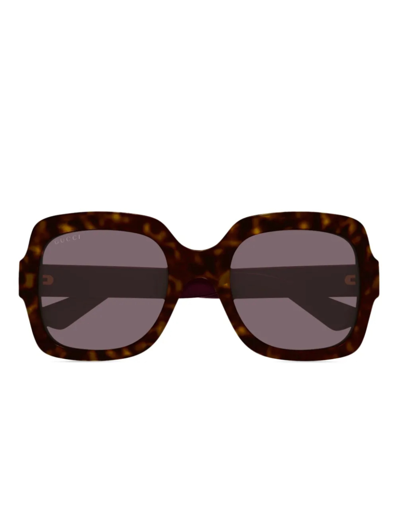 

Gucci Eyewear солнцезащитные очки в массивной оправе, красный