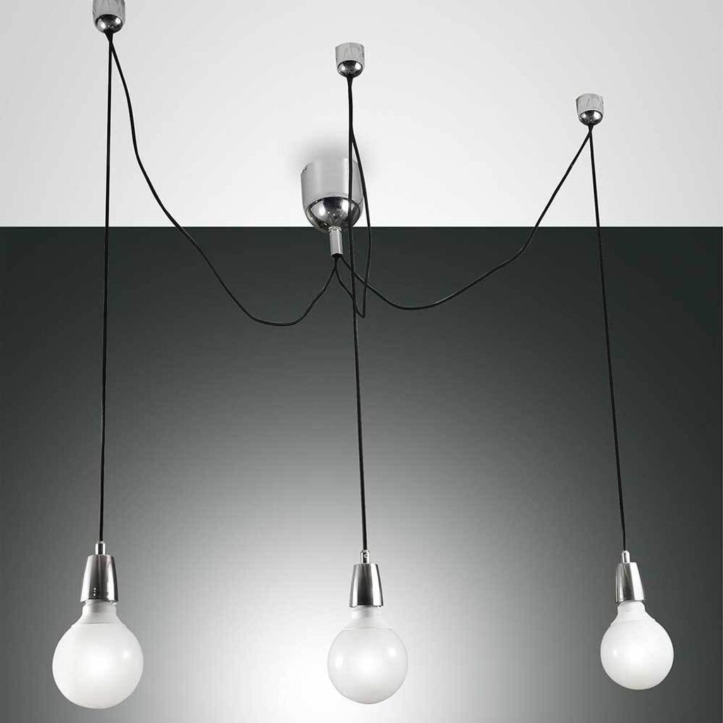 

Подвесной светильник Fabas Luce Blog в хроме 3xE27, серебро